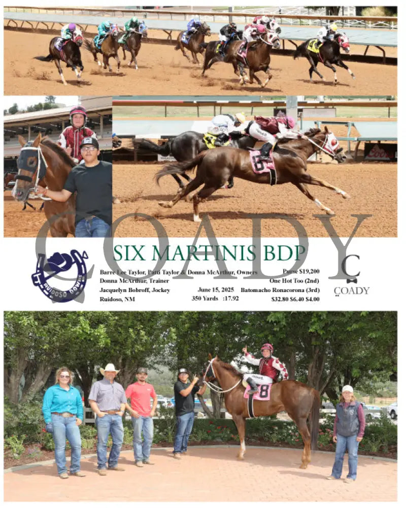 SIX MARTINIS BDP - 06-15-25 - R07 - RUI Ruidoso Downs