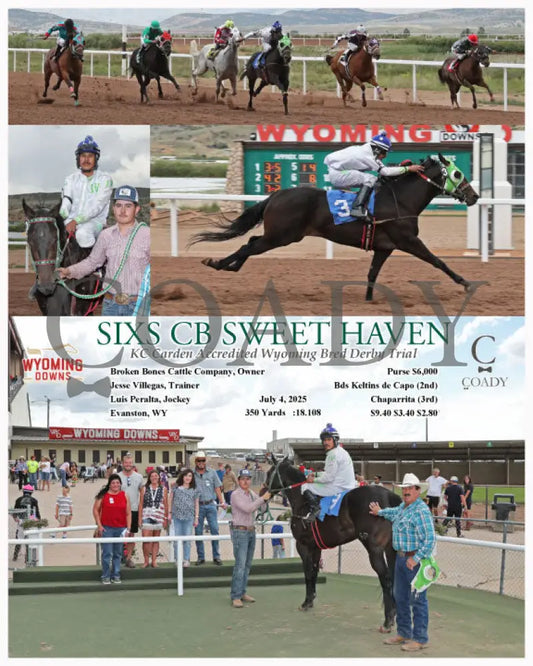 SIXS CB SWEET HAVEN - KC Carden Accredited Wyoming Bred Derby Trial - 07-04-25 - R05 - WYO Wyoming Downs