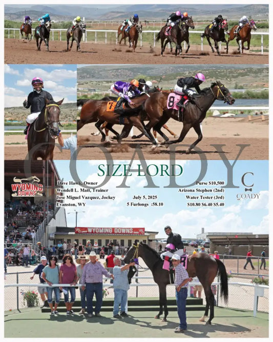 SIZE LORD - 07-05-25 - R06 - WYO Wyoming Downs