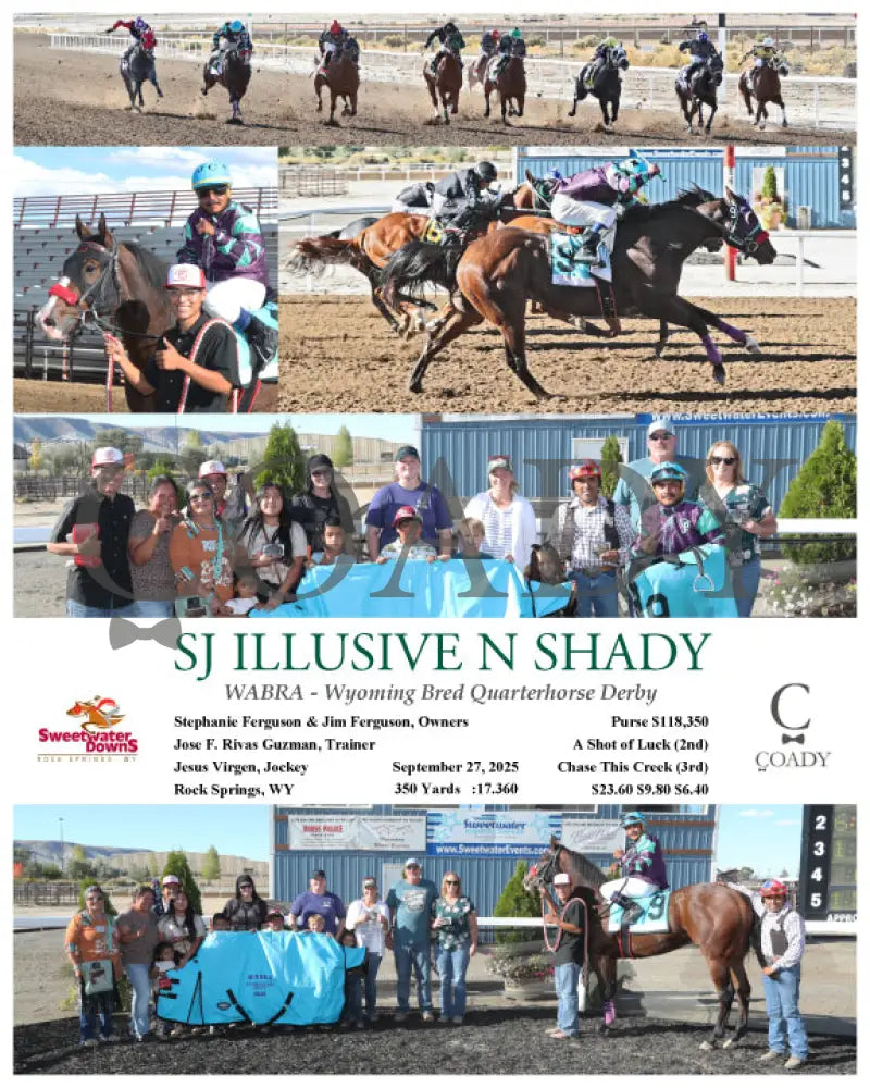 SJ ILLUSIVE N SHADY - WABRA - Wyoming Bred Quarterhorse Derby - 09-27-25 - R08 - SWF Sweetwater Downs