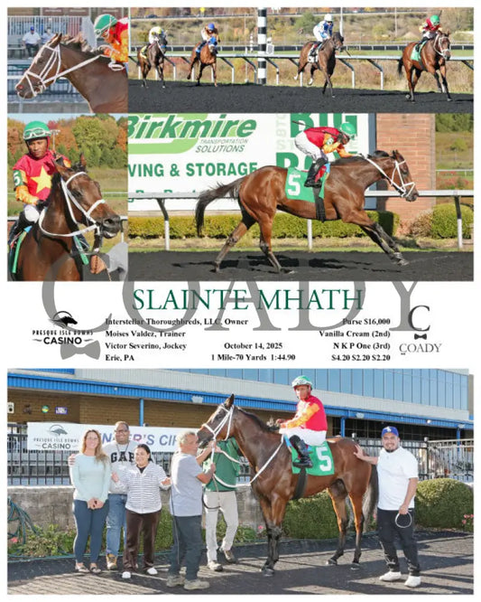 SLAINTE MHATH - 10-14-25 - R02 - PID Presque Isle Downs