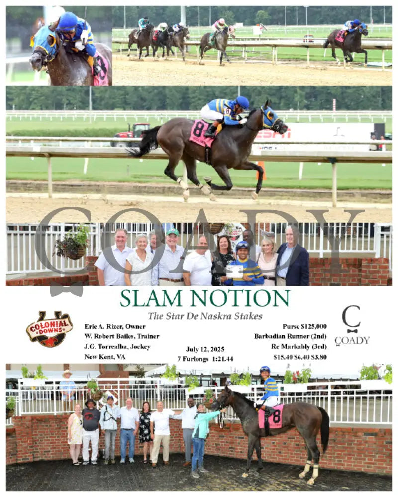SLAM NOTION - The Star De Naskra Stakes - 07-12-25 - R09 - CNL Colonial Downs