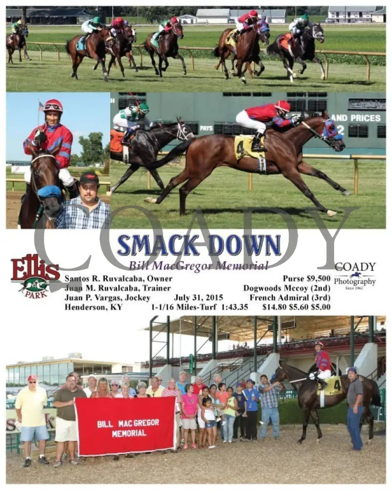 Smack Down - 073115 Race 08 Elp Ellis Park