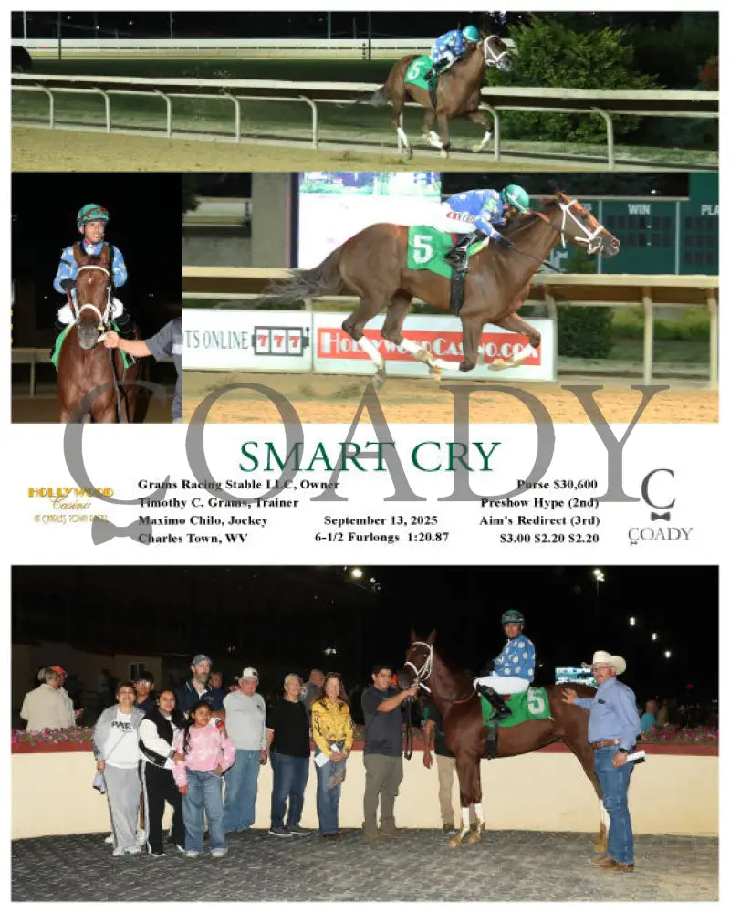 SMART CRY - 09-13-25 - R06 - CT Hollywood Casino at Charles Town Races