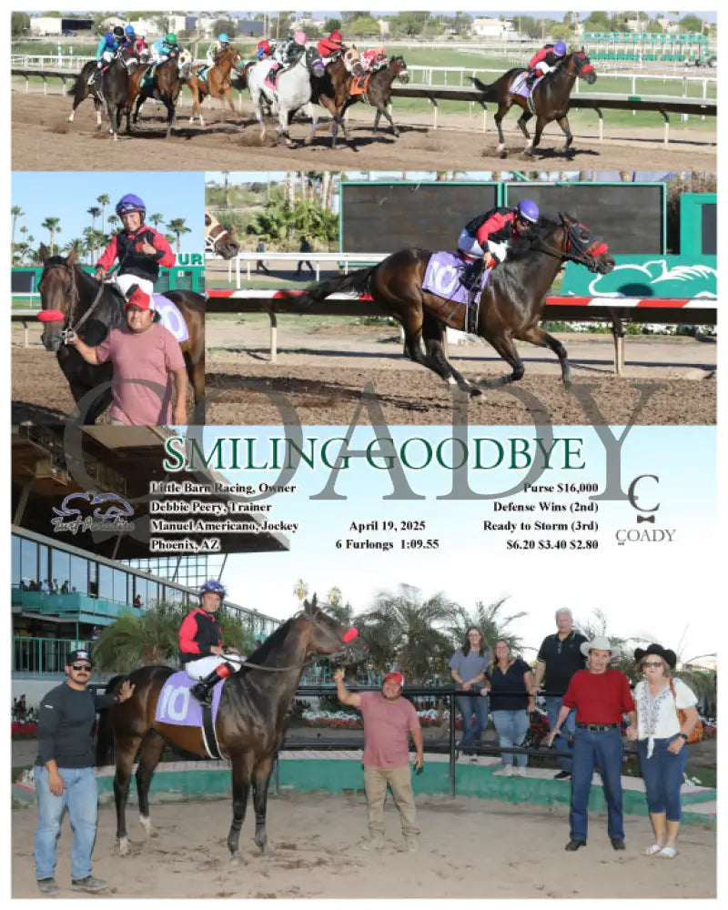 SMILING GOODBYE - 04-19-25 - R10 - TUP Turf Paradise