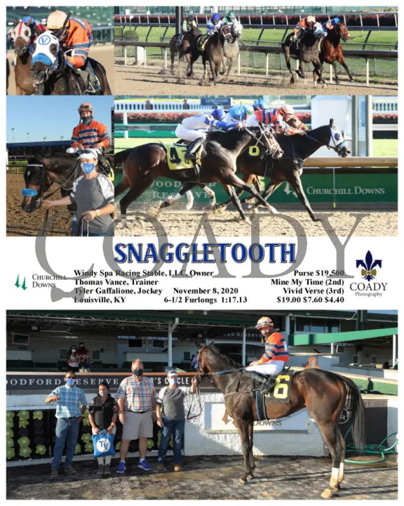 Snaggletooth - 11-08-20 R07 Cd Churchill Downs