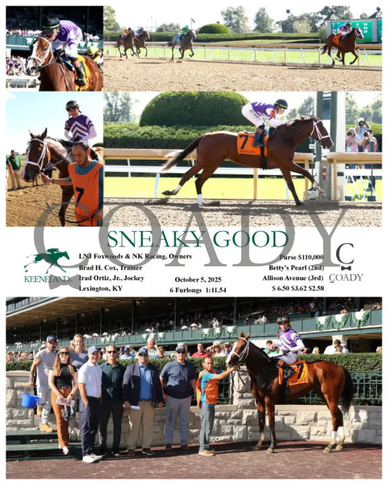SNEAKY GOOD - 100525 - Race 07 - KEE Keeneland
