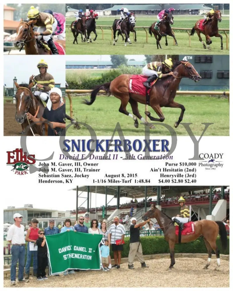 Snickerboxer - 080815 Race 02 Elp Ellis Park