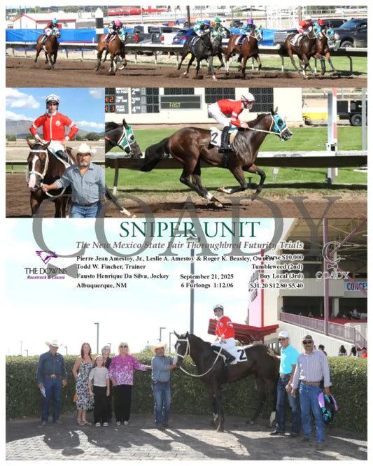 SNIPER UNIT - The New Mexico State Fair Thoroughbred Futurity Trials - 09-21-25 - R06 - ALB Downs at Albuquerque