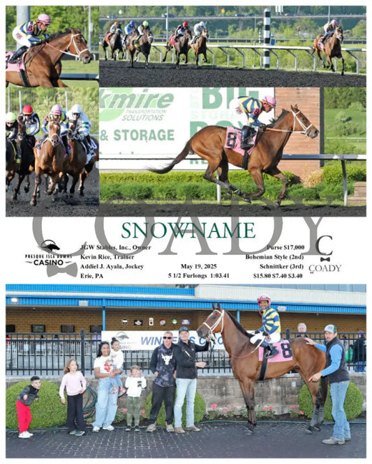 SNOWNAME - 05-19-25 - R08 - PID Presque Isle Downs
