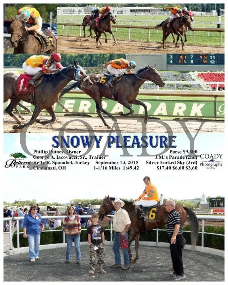Snowy Pleasure - 091315 Race 04 Btp Belterra Park