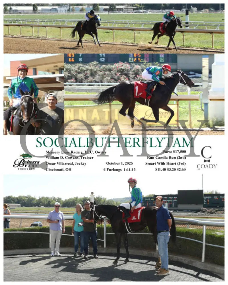 SOCIALBUTTERFLYTAM - 100125 - Race 03 - BTP Presque Isle Downs