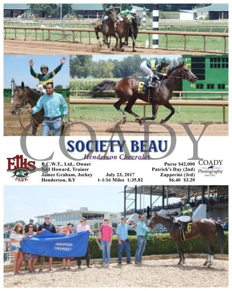 Society Beau - 072317 Race 03 Elp Ellis Park