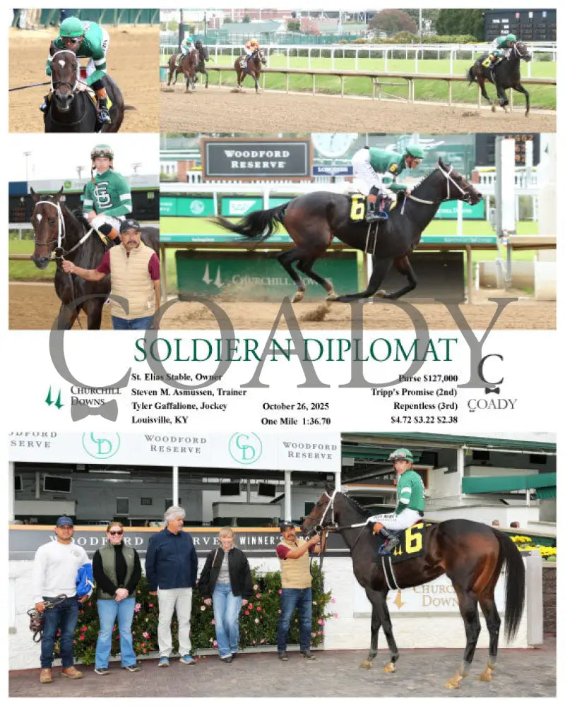 SOLDIER N DIPLOMAT - 102625 - Race 02 - CD Churchill Downs