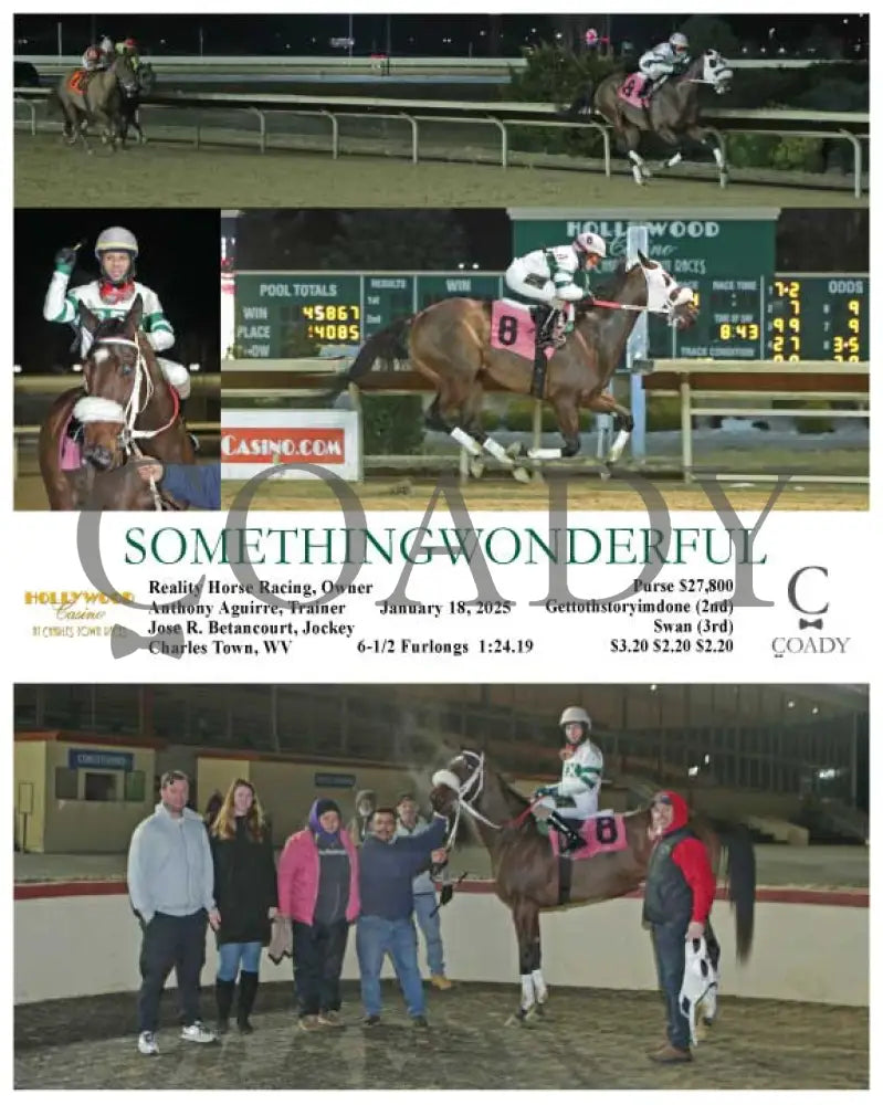 Somethingwonderful - 01-18-25 R04 Ct Hollywood Casino At Charles Town Races