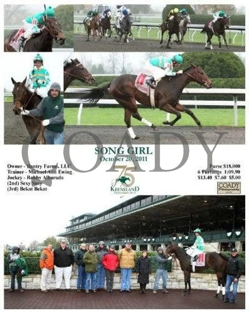 Song Girl - 102011 Keeneland