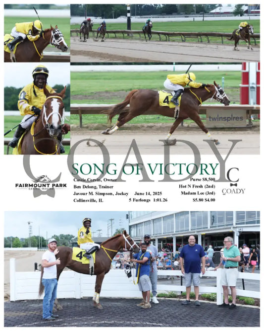 SONG OF VICTORY - 06-14-25 - R01 - FP Fanduel Sportsbook Horse Racing