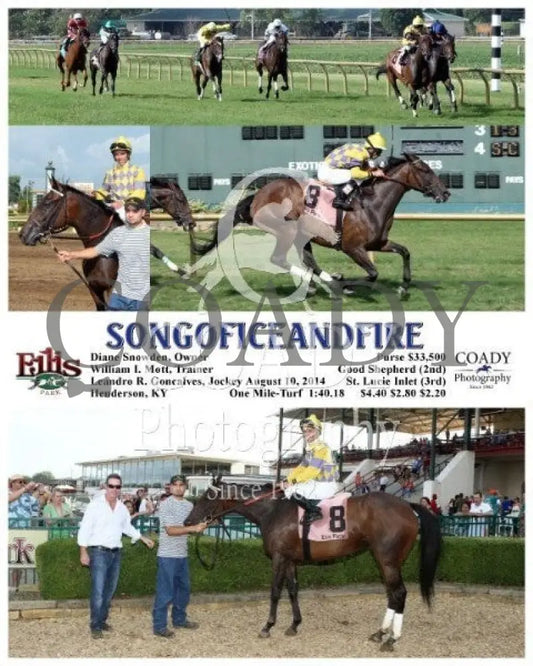 Songoficeandfire - 081014 Race 09 Elp Ellis Park