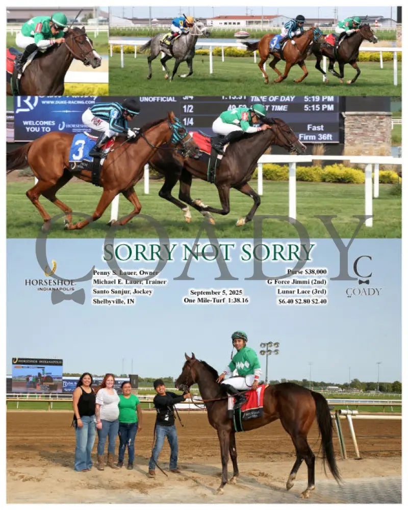 SORRY NOT SORRY 09 05 25 R07 IND Indiana Grand