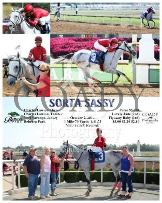 Sorta Sassy - 100214 Race 01 Btp Belterra Park