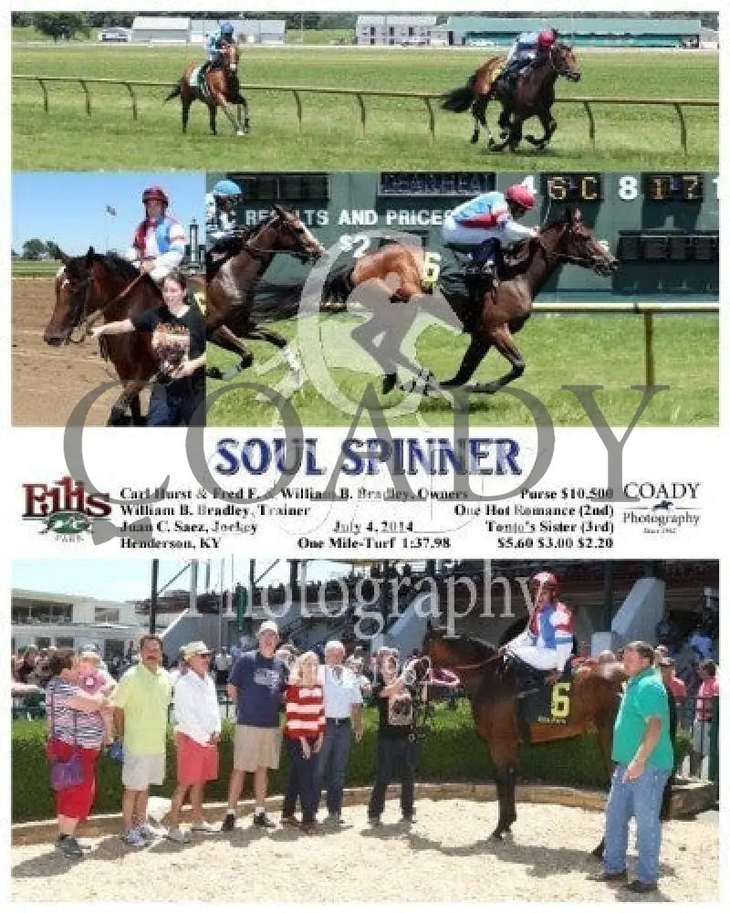 Soul Spinner - 070414 Race 03 Elp Ellis Park