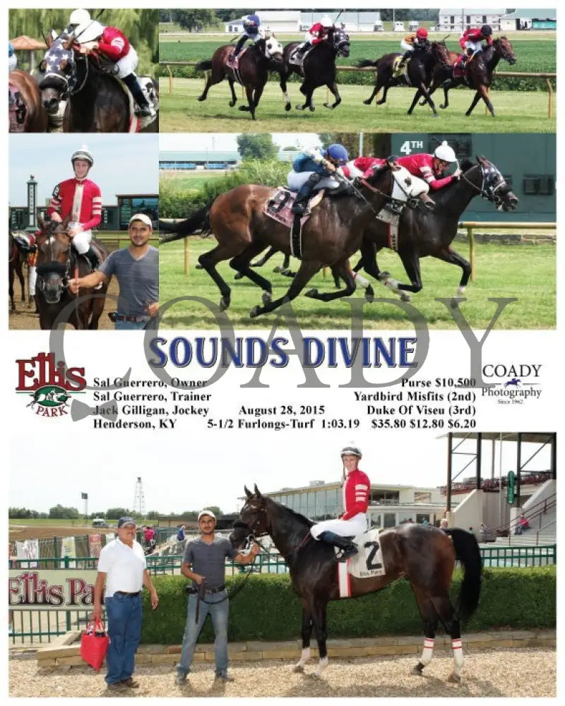 Sounds Divine - 082815 Race 01 Elp Ellis Park