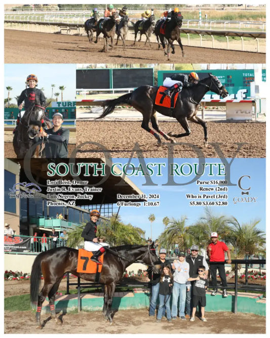 South Coast Route - 12-31-24 R07 Tup Turf Paradise