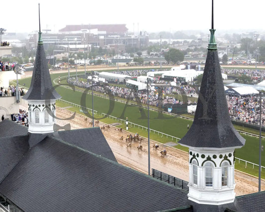 SOVEREIGNTY - The Kentucky Derby - 151st Running - 05-03-25 - R12 - CD - Aerial Finish 02 Churchill Downs