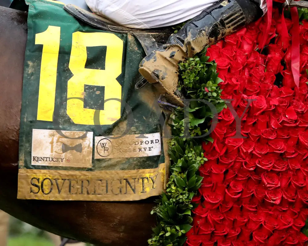 SOVEREIGNTY - The Kentucky Derby - 151st Running - 05-03-25 - R12 - CD - Saddle Towel 01 Churchill Downs