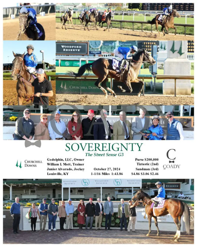 Sovereignty - The Street Sense G3 10-27-24 R10 Cd Churchill Downs