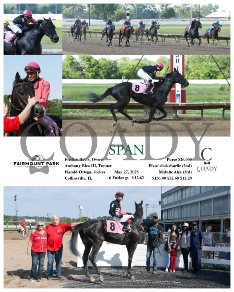 SPAN - 05-27-25 - R08 - FP Fanduel Sportsbook Horse Racing