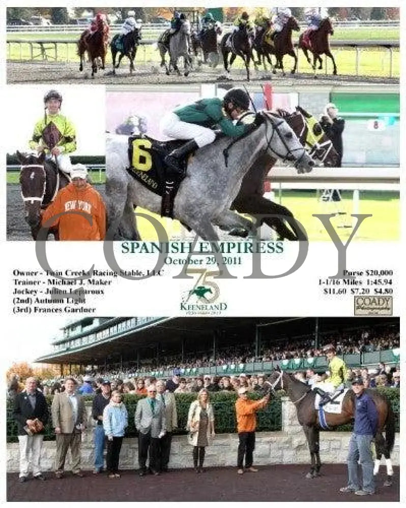 Spanish Empiress - 102911 Keeneland