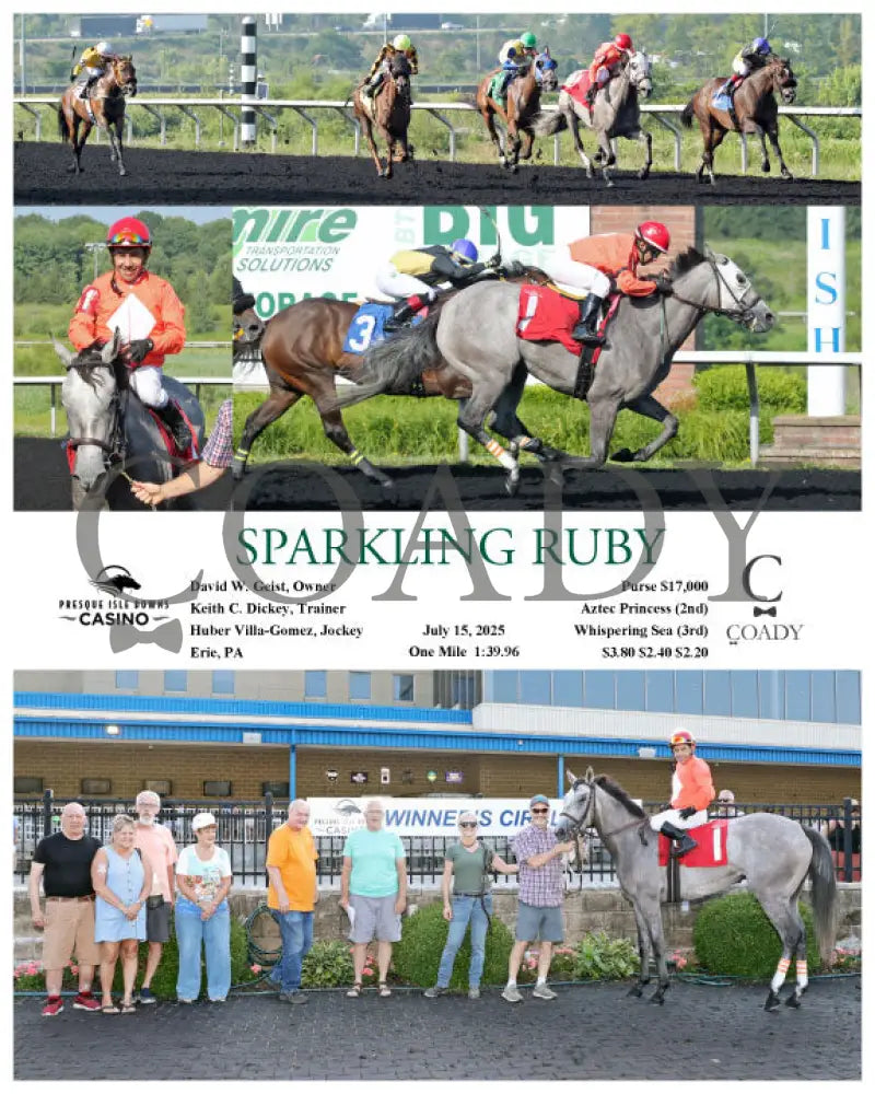 SPARKLING RUBY - 07-15-25 - R06 - PID Presque Isle Downs