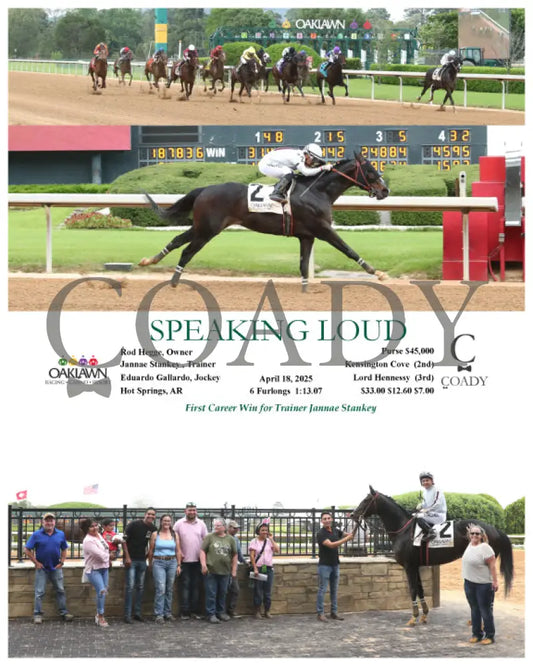 SPEAKING LOUD - 04-18-25 - R10 - OP Oaklawn Park