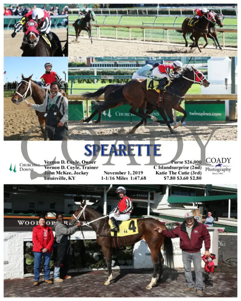 Spearette - 11-01-19 R01 Cd Churchill Downs
