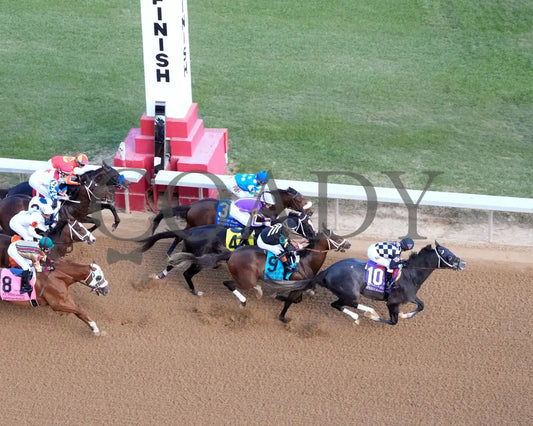 Speed King - The Southwest Stakes G3 01-25-25 R10 Op Aerial First Pass 01 Oaklawn Park