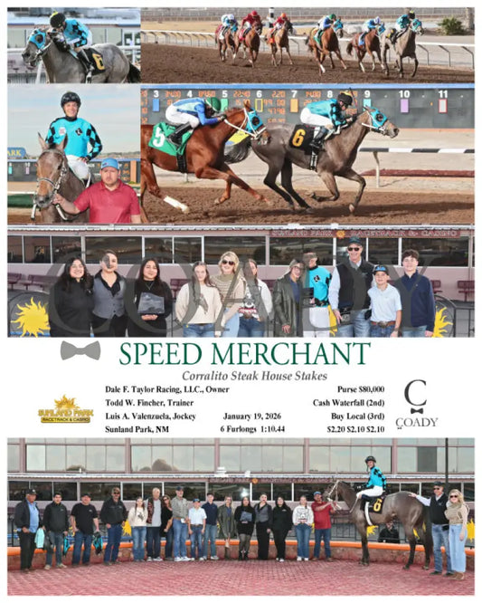 SPEED MERCHANT - Corralito Steak House Stakes - 01-19-26 - R08 - SUN - Coady Media - Kurtis Coady Photography