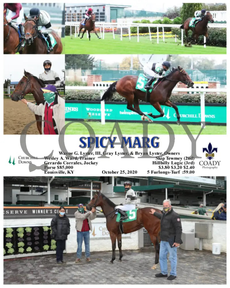 Spicy Marg - 10-25-20 R04 Cd Churchill Downs