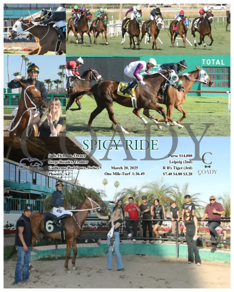 SPICY RIDE - 03-20-25 - R08 - TUP Turf Paradise
