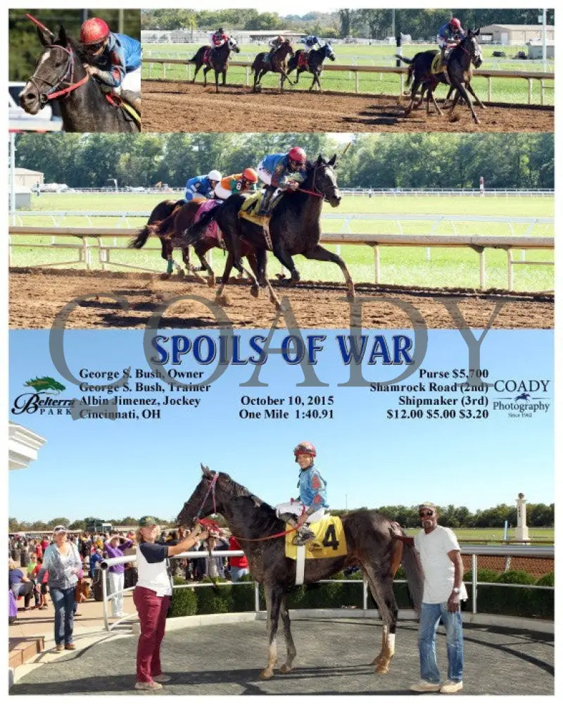 Spoils Of War - 101015 Race 03 Btp Belterra Park