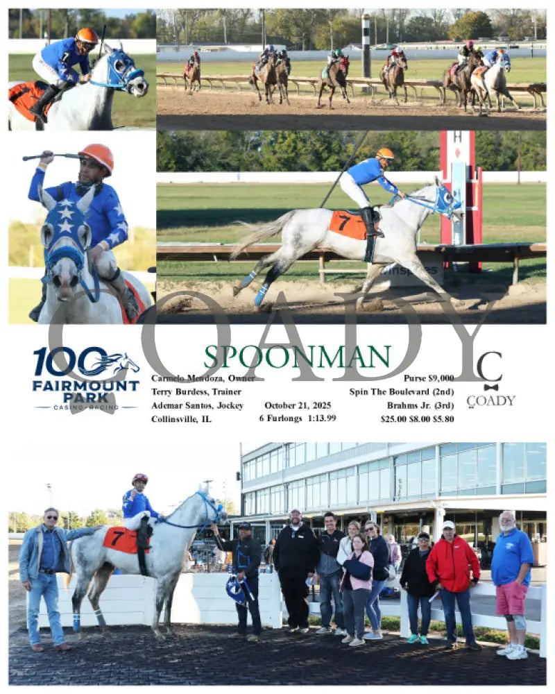 SPOONMAN - 10-21-25 - R06 - FP Fanduel Sportsbook Horse Racing