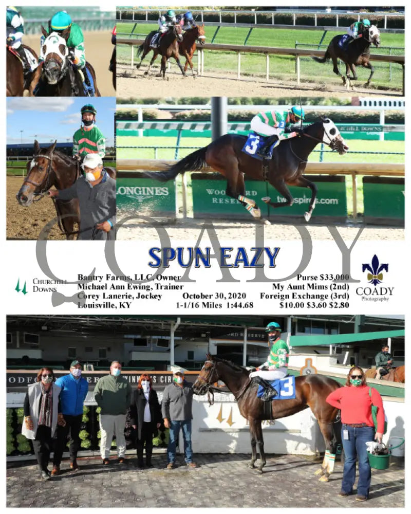 Spun Eazy - 10-30-20 R07 Cd Churchill Downs