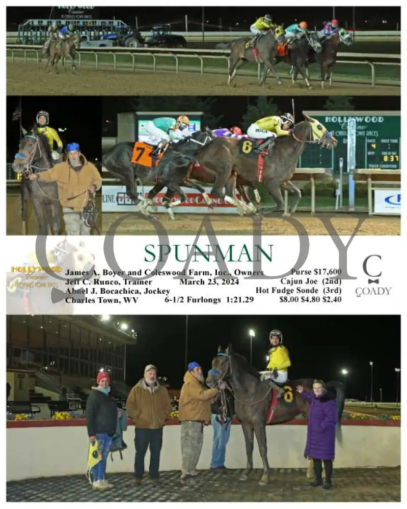 Spunman - 03 - 23 - 24 R04 Ct Hollywood Casino At Charles Town Races