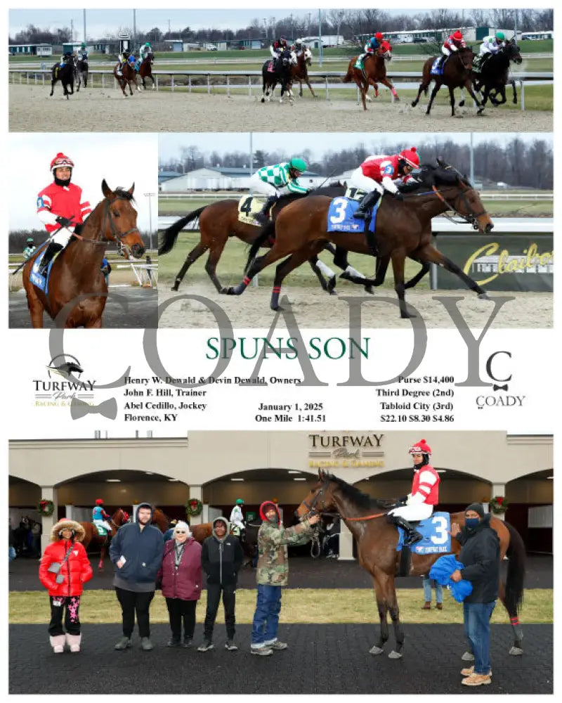 Spuns Son - 01-01-25 R01 Tp Turfway Park