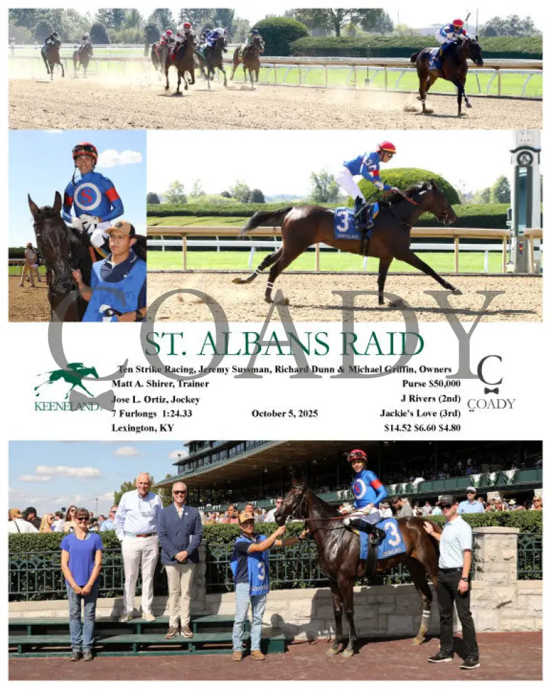 ST. ALBANS RAID - 100525 - Race 01 - KEE Keeneland