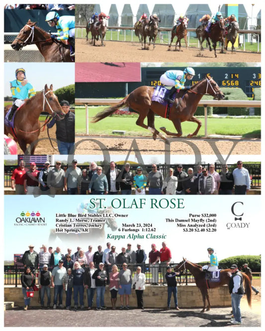 St. Olaf Rose - 03 - 23 - 24 R01 Op Oaklawn Park