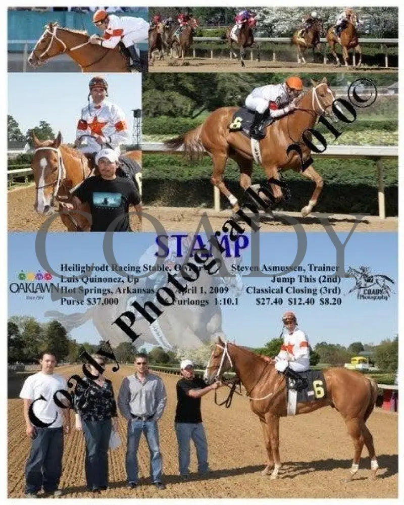 Stamp - 4 1 2009 Oaklawn Park