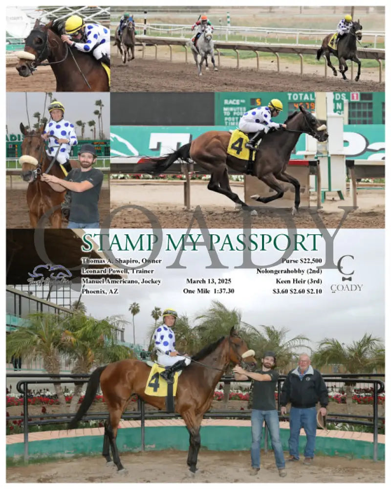 STAMP MY PASSPORT - 03-13-25 - R05 - TUP Turf Paradise