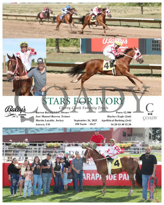 STARS FOR IVORY - Cherry Creek Futurity Trials - 09-26-25 - R03 - ARP Arapahoe Park