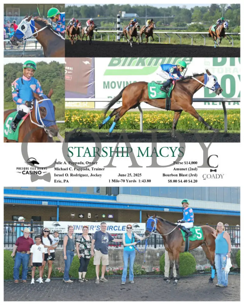 STARSHIP MACYS - 06-25-25 - R05 - PID Presque Isle Downs